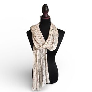 Indigo printed scarf